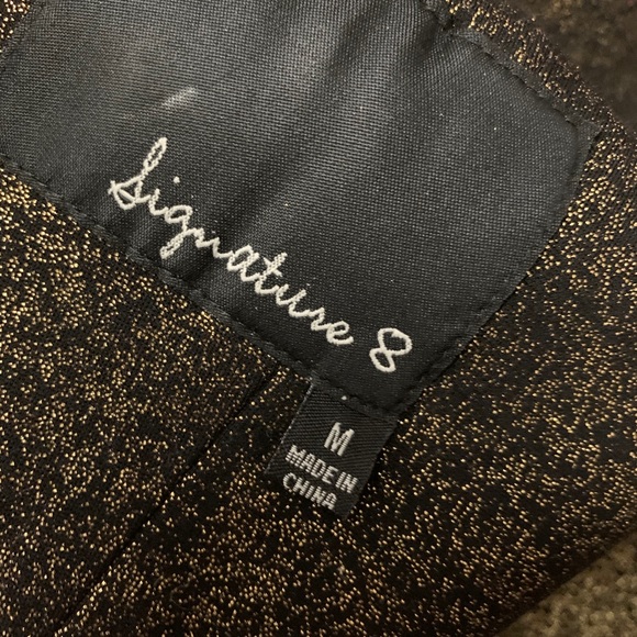 Crop top Bandeau Gold Tank Top - Picture 2 of 3